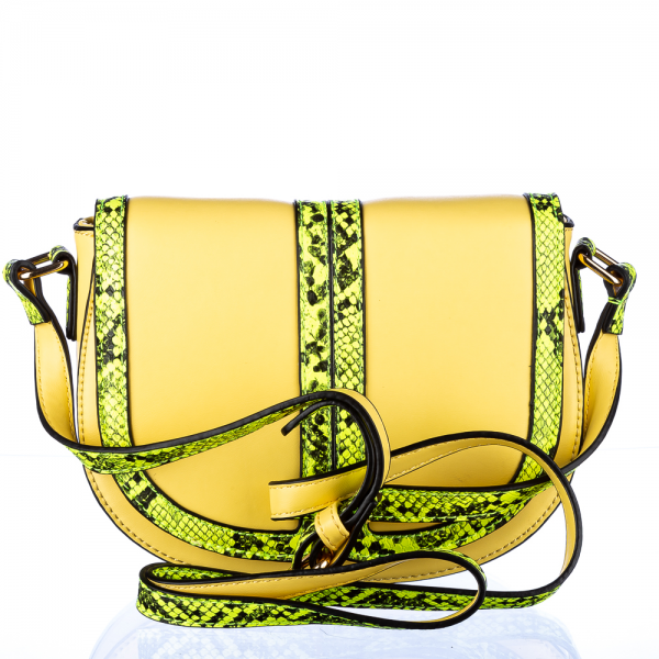 Γυναικεία τσάντα Evian Κίτρινη οικολογικό δέρμα - Kalapod.gr